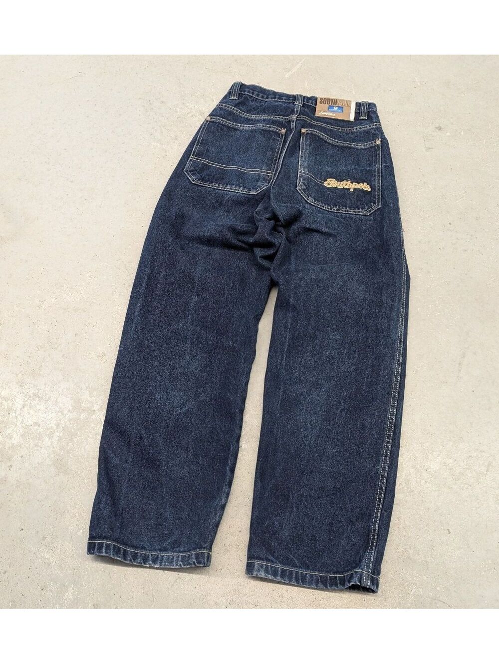 Vintage Y2K Southpole Spell Out Embroidered Blue Denim Jeans